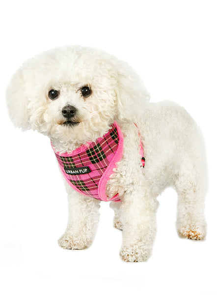 Luxury Fur Lined Dog Harness - Pink