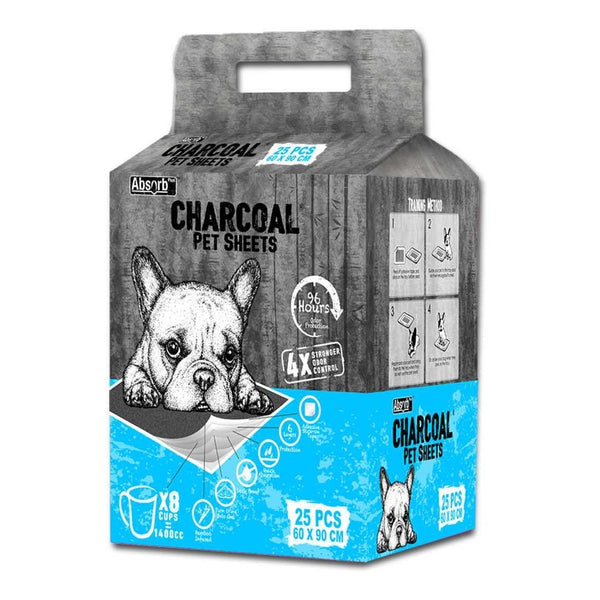 Absorb Plus Charcoal Housebreaking Toilet Training Pads for Dogs