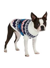 Dog Sweater - Fair Isle Vintage White