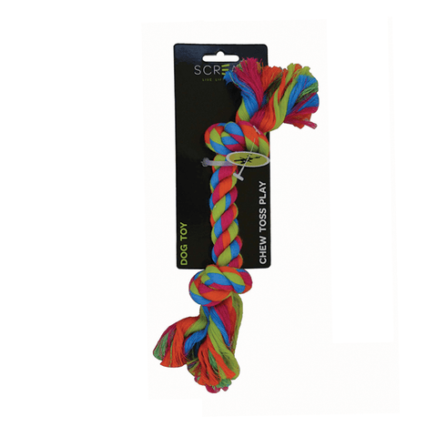 Scream 2 Knot Rope Dog Toy