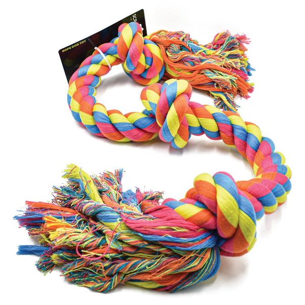 Scream 3 Knot Ropes Dog Toy