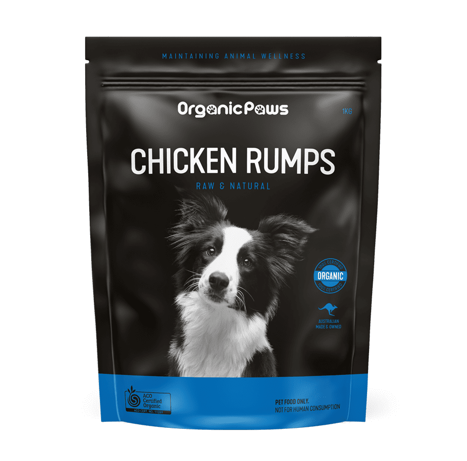 Australian Made Organic Paws Chicken Rumps