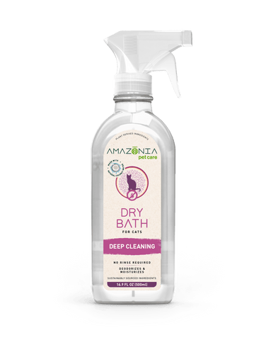 Amazonia Deep Cleaning Dry Bath Spray For Cats