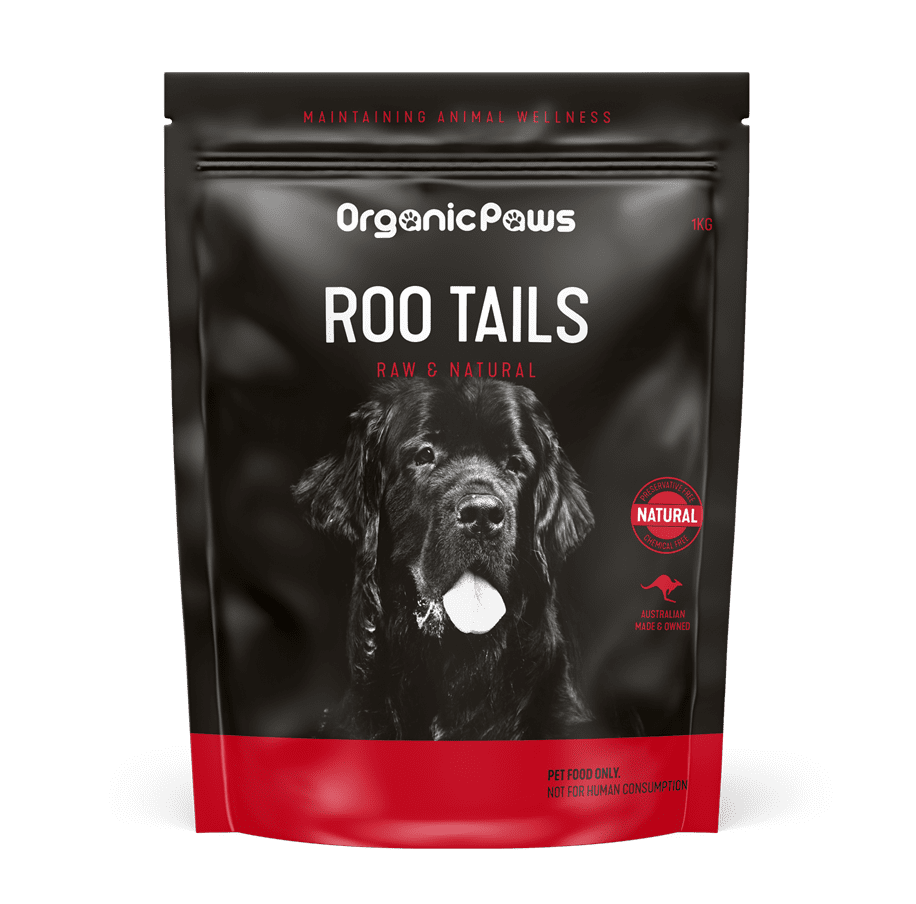 Australian Made Organic Paws Roo Tails 1kg