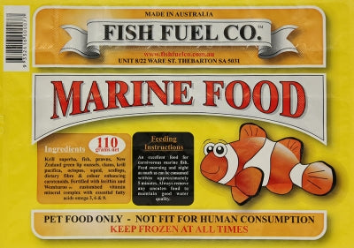 Fish Fuel Co Marine  Fish Food