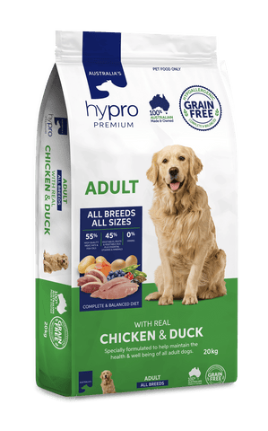 Australian Made Hypro Premium GF Adult Chicken Duck Dog Food