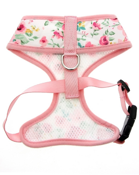 Floral Cascade Dog Harness - Pink