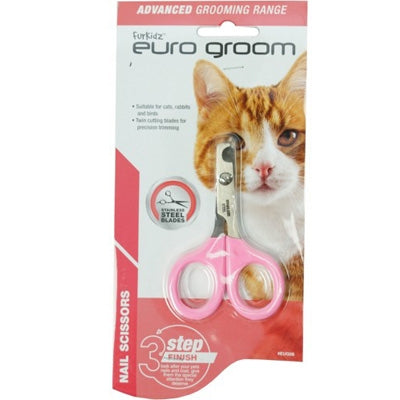 Euro Groom Cat Nail Scissors - Round Nose