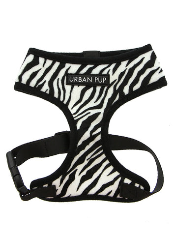 Zebra Print Dog Harness