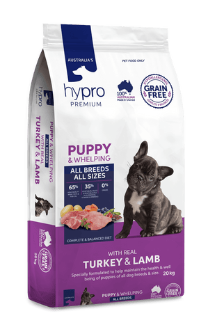 Australian Made Hypro Premium GF Turkey Lamb Puppy Food