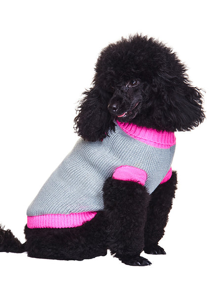 Dog Sweater - Pink Paw