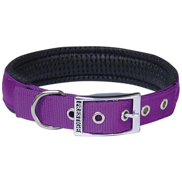 Prestige Soft Padded Nylon Pet Collar - 3/4inch