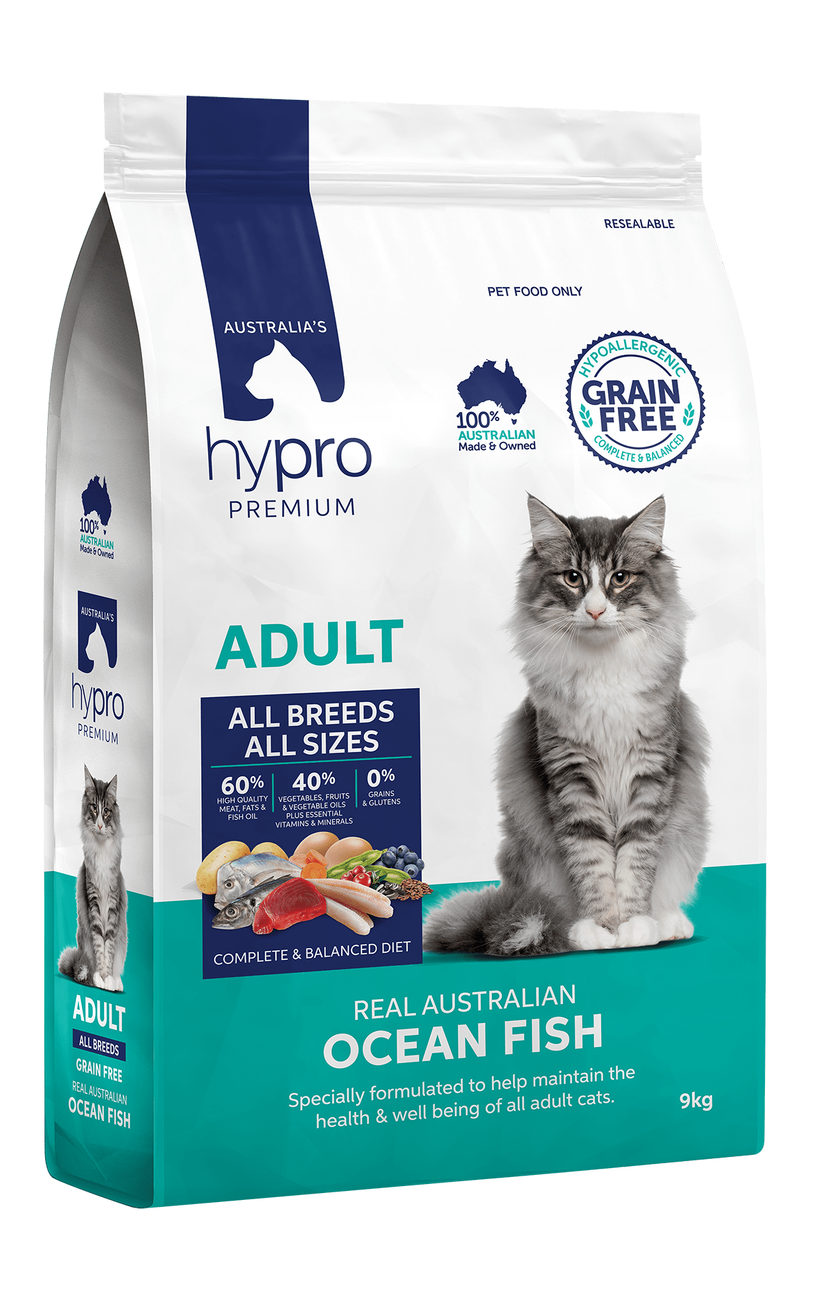 Australian Made Hypro Premium GF Ocean Fish Dry Cat Food