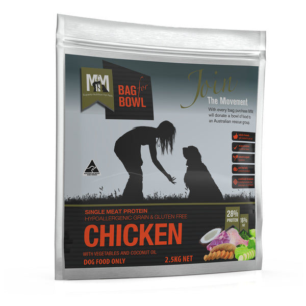 Meals for Mutts Single Protein Chicken Gluten Free Grain Free Dog Food