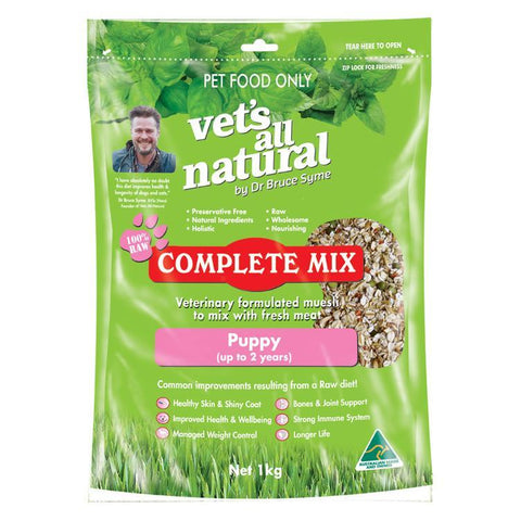 Vets All Natural Complete Mix Dry Dog Food - Puppy