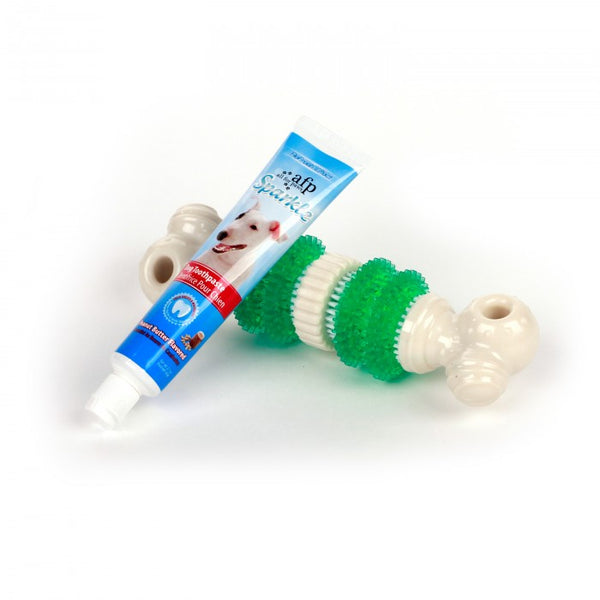 Sparkle Self Brushing Bone With Toothpaste Kit For Dogs