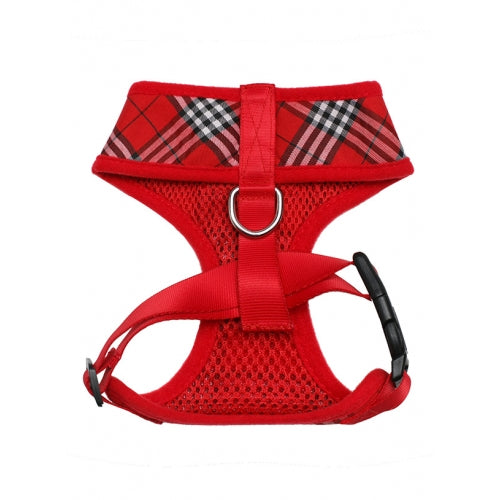 Tartan Dog Harness - Red