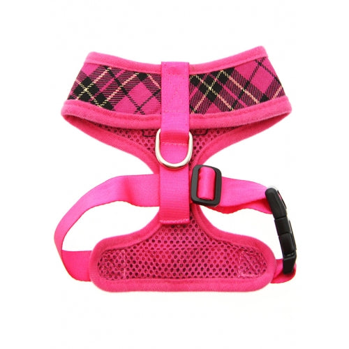 Tartan Dog Harness - Pink