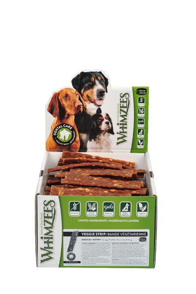 Whimzees Veggie Strip Dental Treat for Dogs