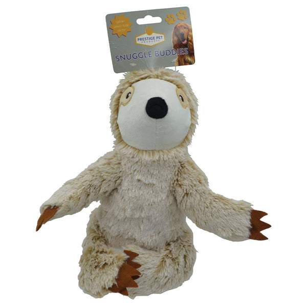 Sloth Tan Snuggle Buddies Plush Dog Toy