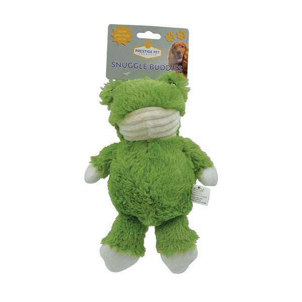 Frog Snuggle Buddies Plush Dog Toy