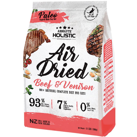 Absolute Holistic Air Dried Cat Food - Beef & Venison