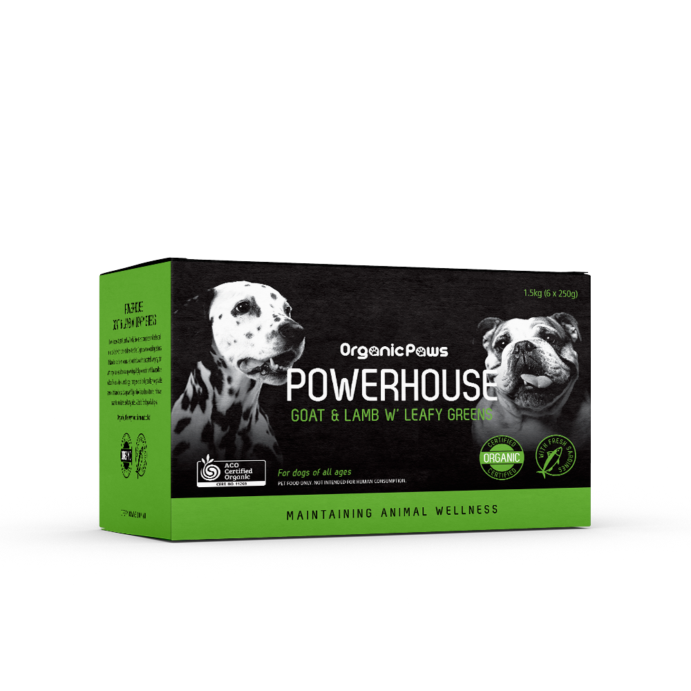 Australian Made Organic Paws Powerhouse - Goat and Lamb