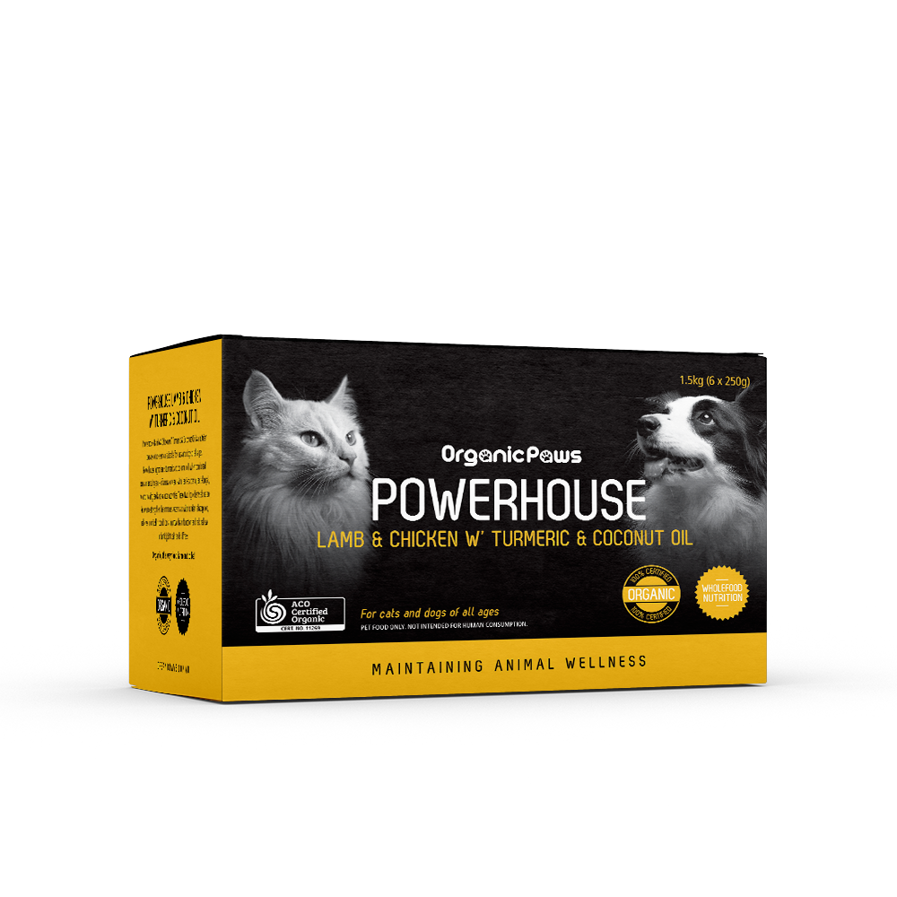 Australian Made Organic Paws Powerhouse - Lamb and Chicken