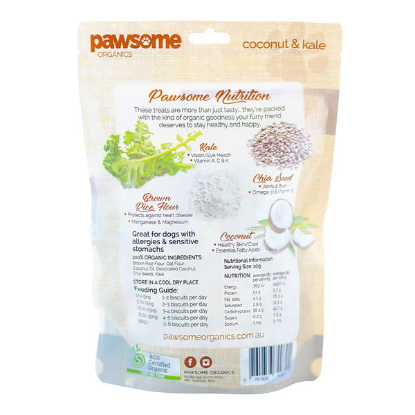Pawsome Organics Coconut & Kale Dog Treats