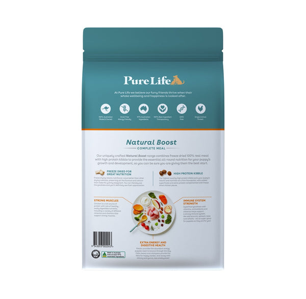 Australian Made Pure Life Freeze Dried Chicken Dry Puppy Food