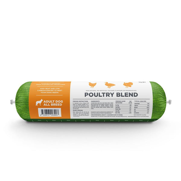 Balanced Life Original Poultry Blend chicken Duck Turkey Dog Food Roll