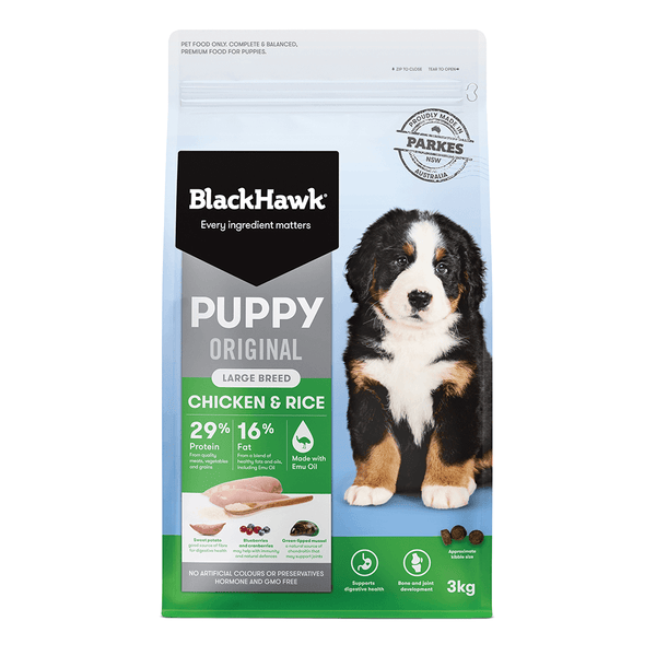 Black Hawk Dry Dog Food Puppy Large Breed Original - Chicken And Rice