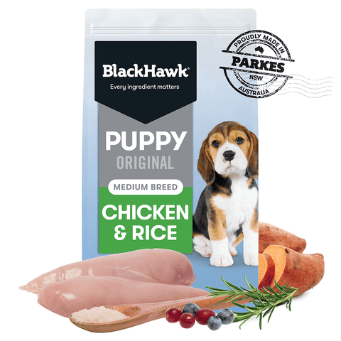 Black Hawk Dry Dog Food Puppy Medium Breed Original - Chicken And Rice