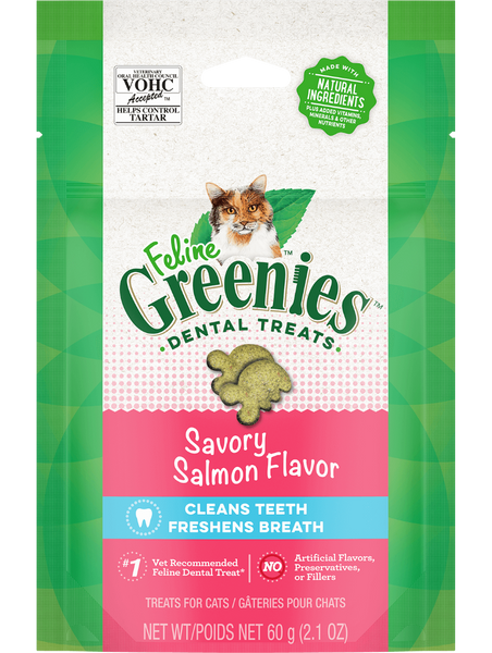 Greenies Feline Savory Salmon Dental Chew