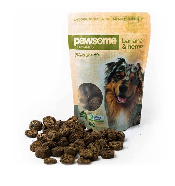 Pawsome Organics Banana & Hemp Dog Treats