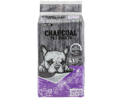 Absorb Plus Charcoal Housebreaking Toilet Training Pads for Dogs
