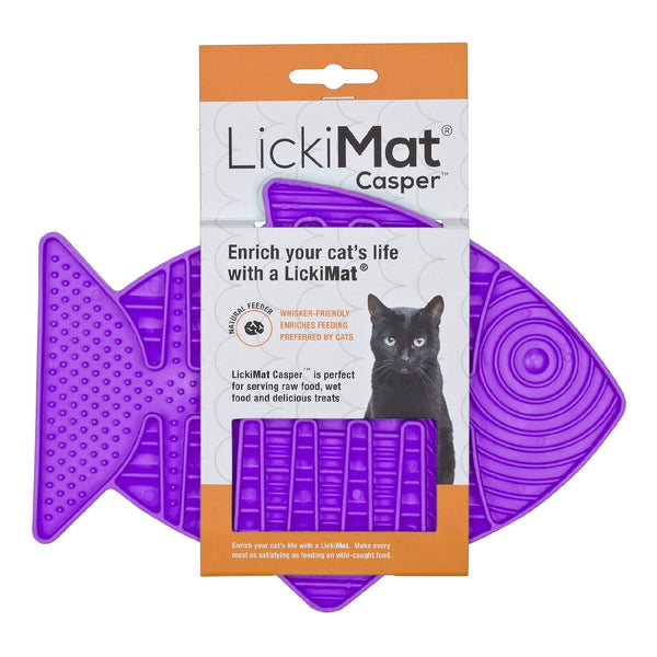 LickiMat Cat Casper Slow Feeder Bowl
