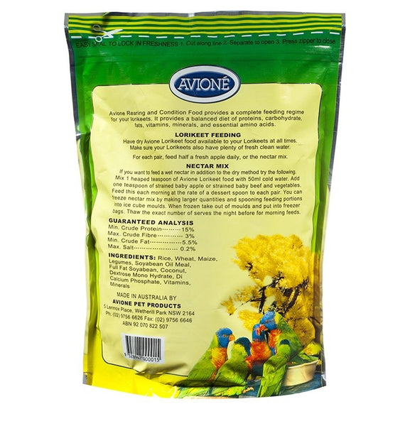 Avione Lorikeet Dry Food Rearing And Conditioning