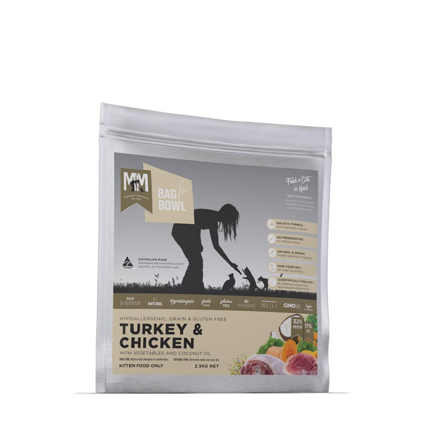 Meals For Meows Turkey Chicken Gluten and Grain Free Kitten Food