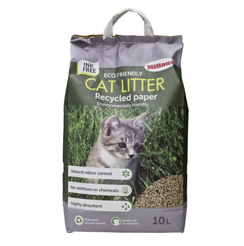 Millans Superior Eco Friendly Paper Pellet Cat Litter