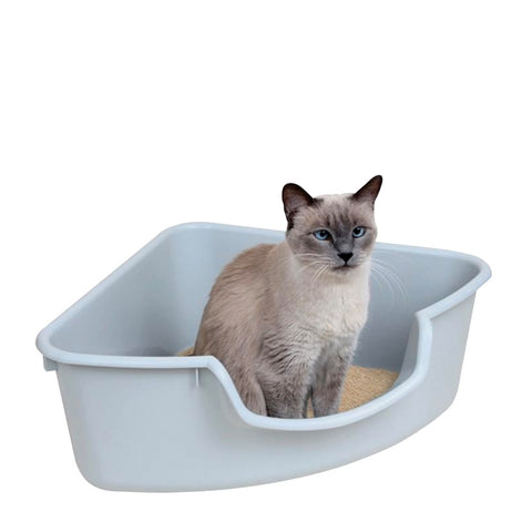 SmartCat Corner Litter Tray with Tall Sides
