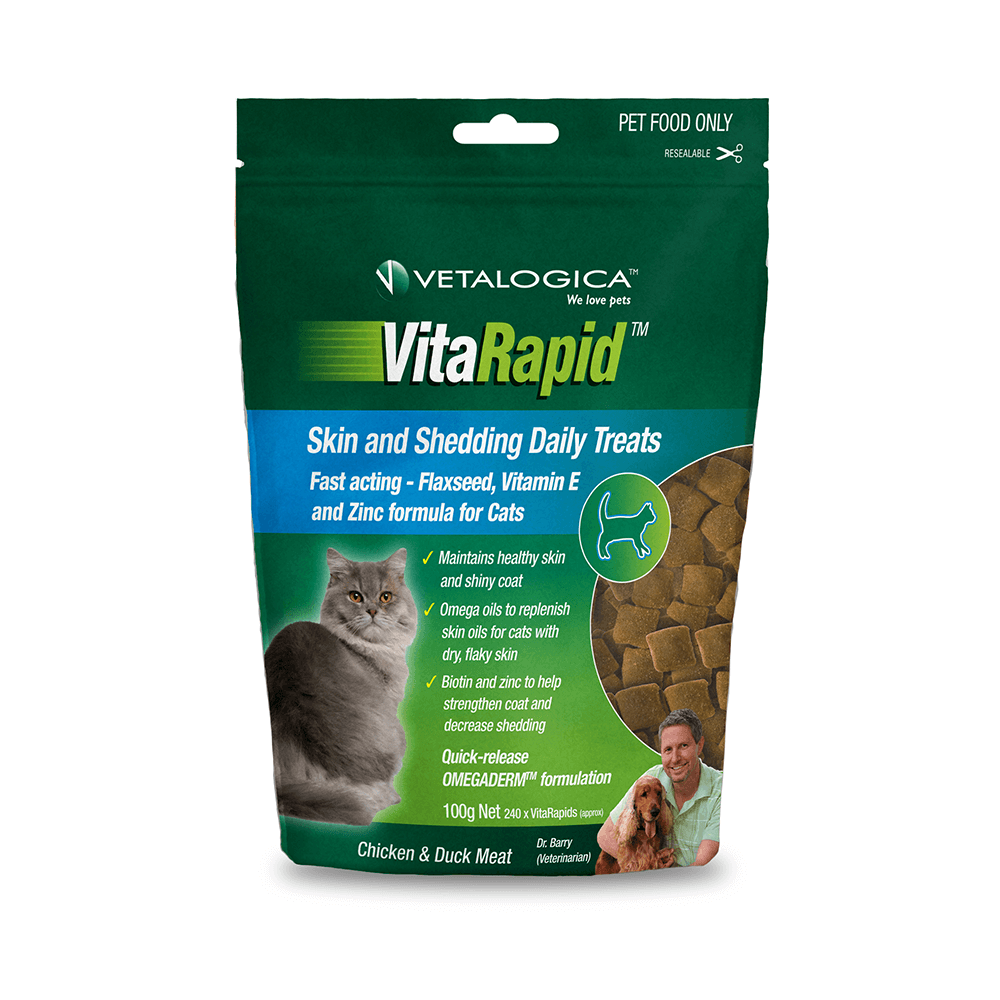 VitaRapid Skin and Shedding Daily Cat Treats