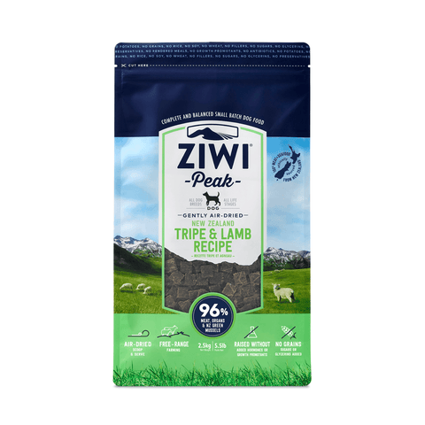 Ziwi Peak Air-Dried Dog Dry Food - Tripe & Lamb